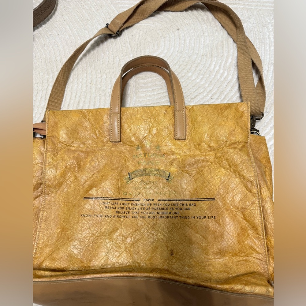 Recycled paper vegan bag